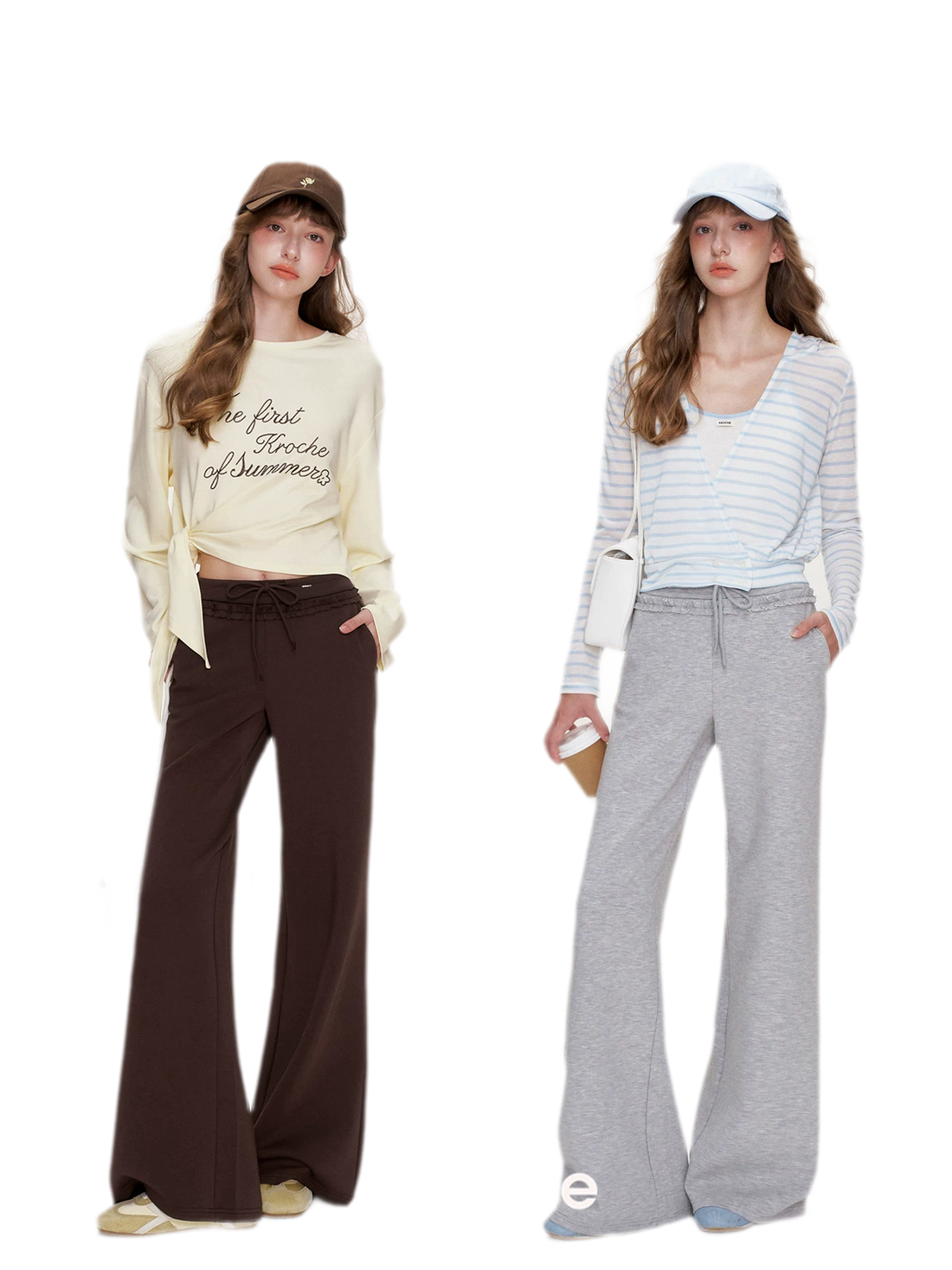 Soft Cotton Wide-Leg Trousers