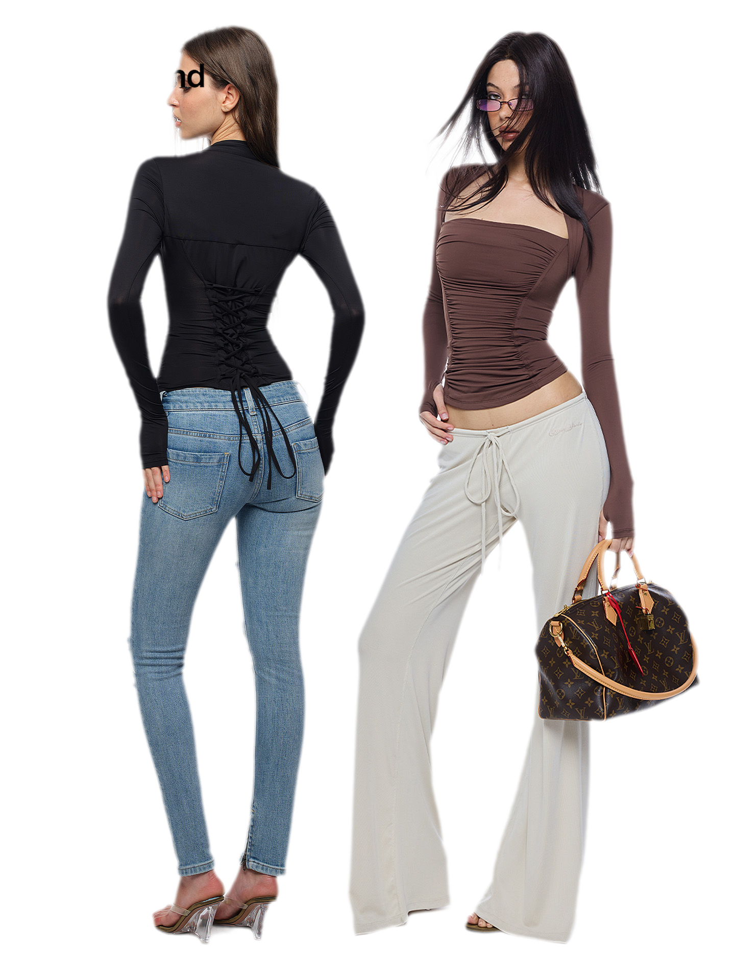 Ruched Sculpted Long-Sleeve Top