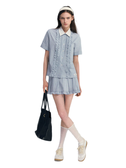 Blue Plaid Set