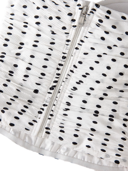 Polka Dot Bustier Top