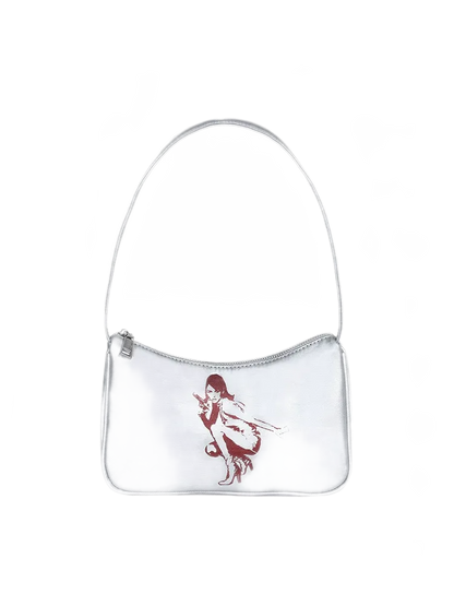 Silver Hobo Handbag