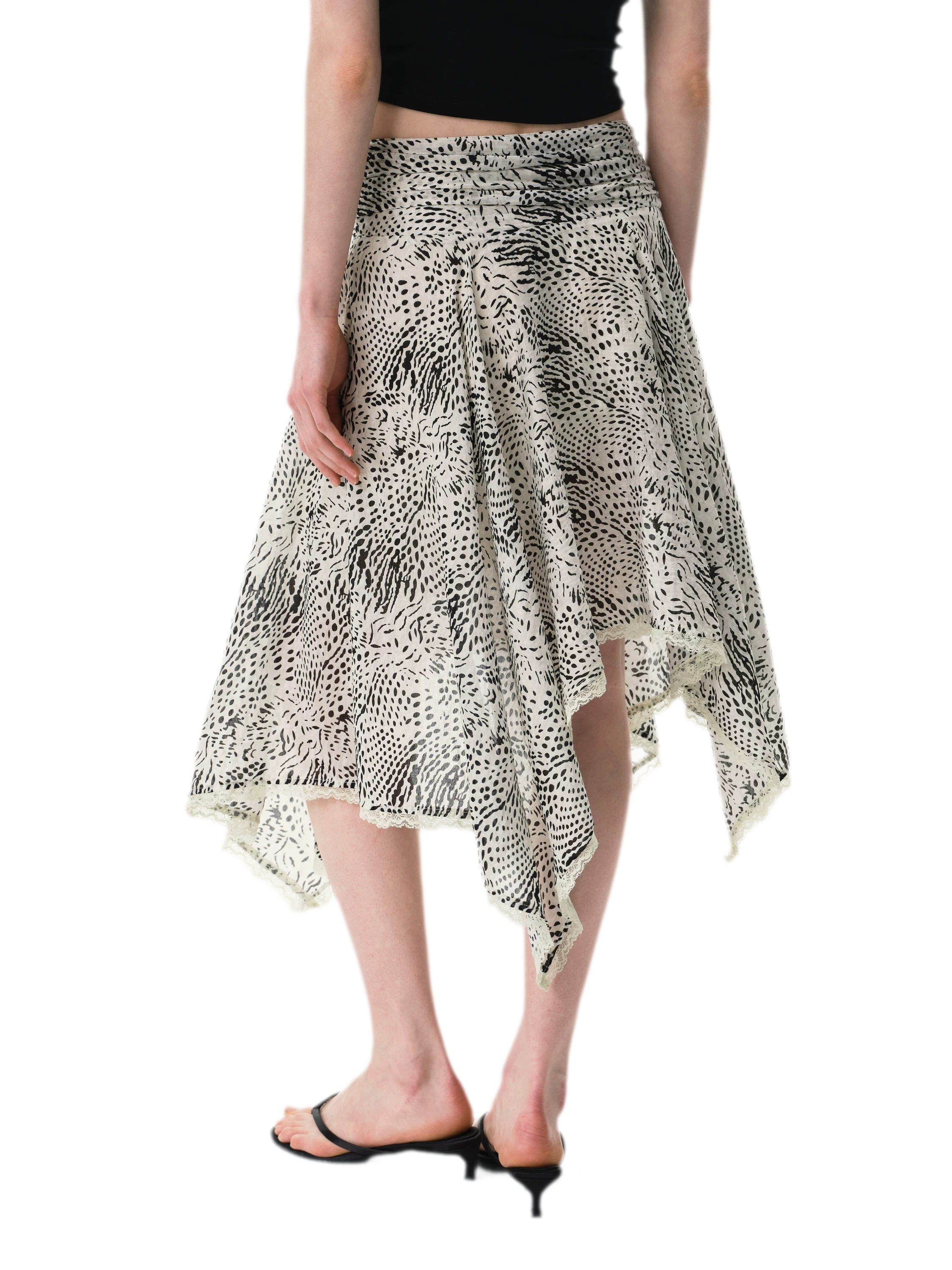 Zebra Lace Skirt