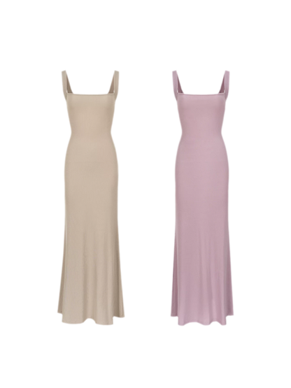X-line Sleeveless Cross Back Bodycon Dress