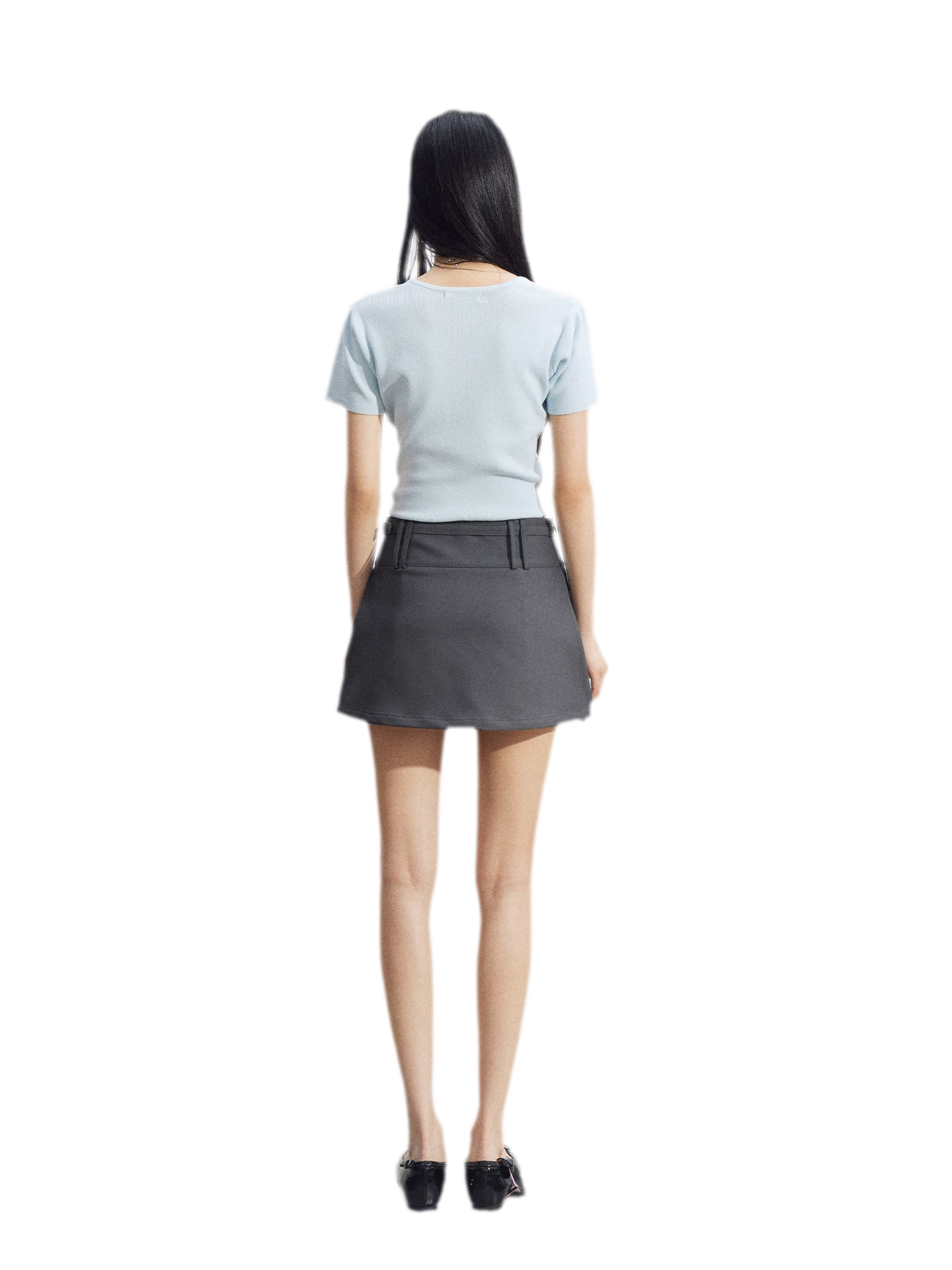 Tailored A-Line Mini Skort