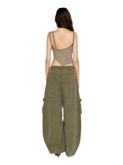 Deconstructed Asymmetric Cutout Tank Top