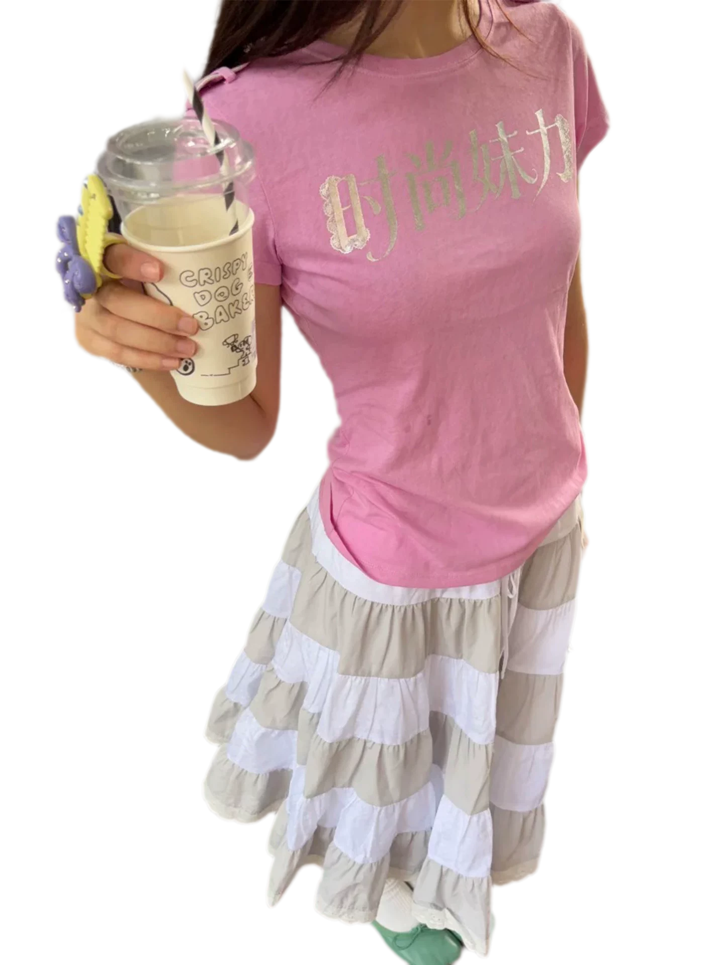Gold Graphic Fitted T-Shirt