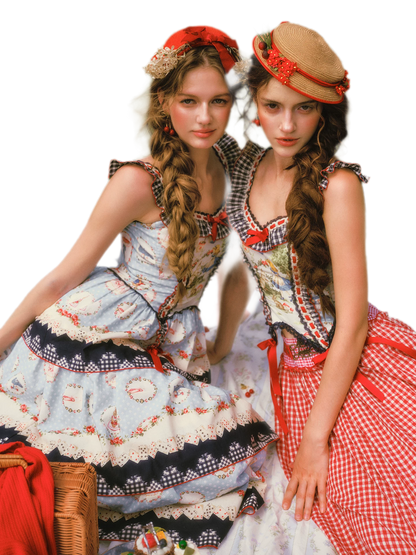 Printed Ruffle Tiered Dress