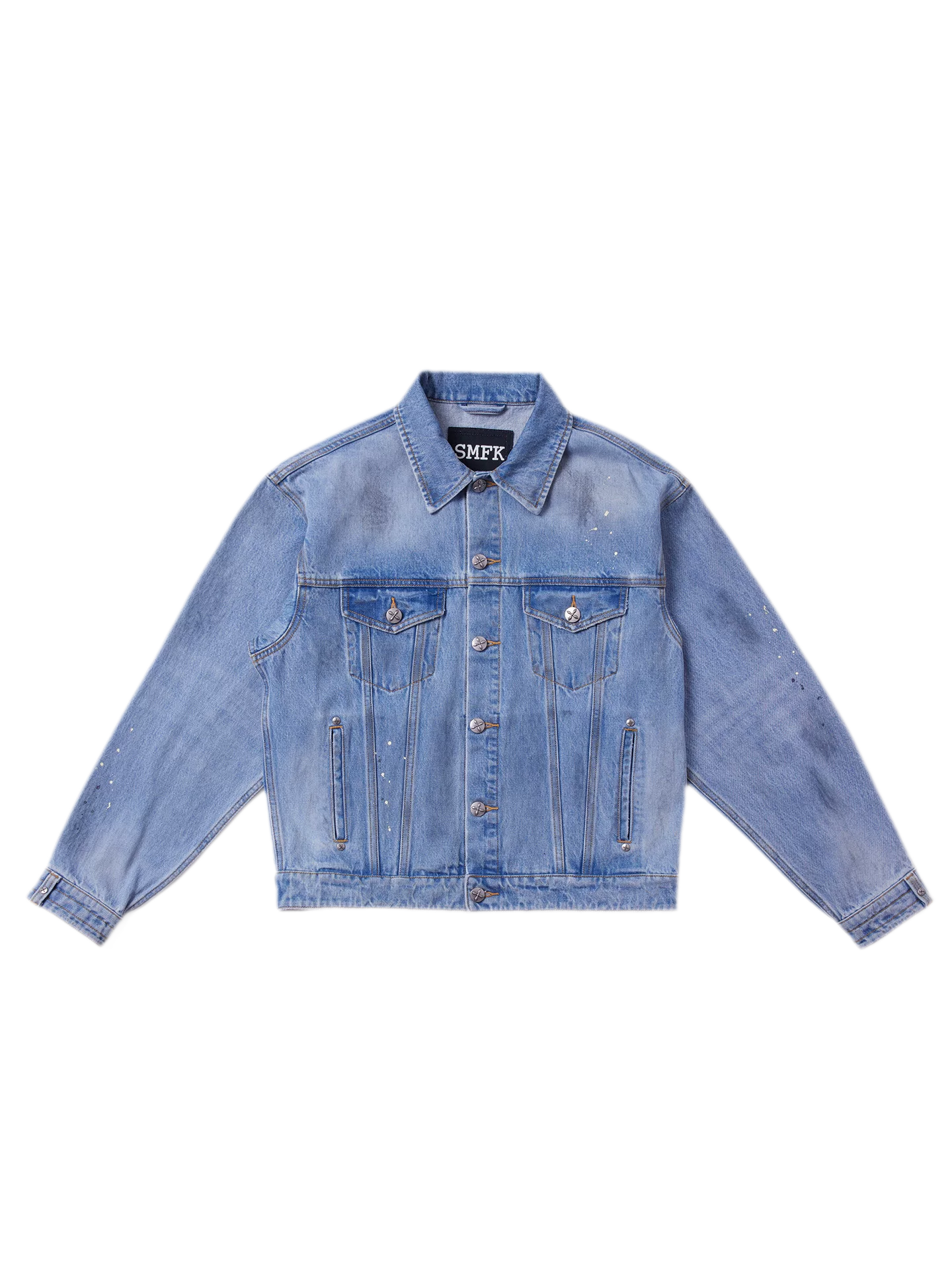 Cross Statue Denim Jacket