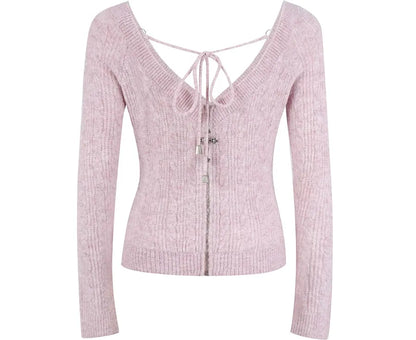 Reversible Knit Cardigan