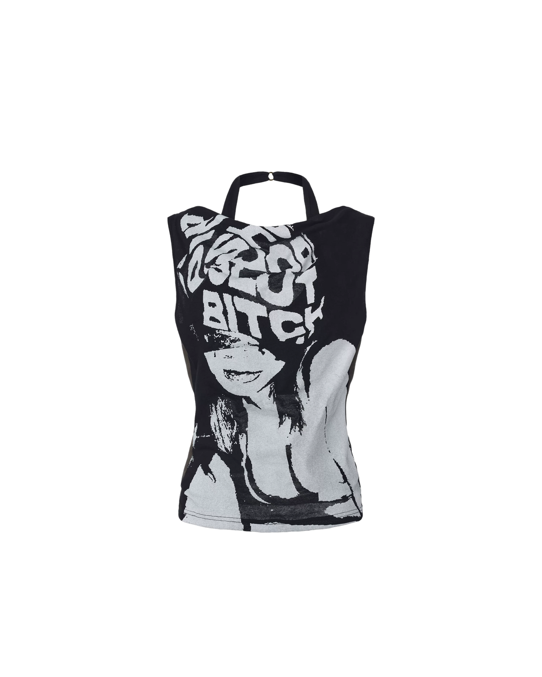 24ANS Punk Grunge Reversible Halter Vest – Vest &amp; Tank Tops