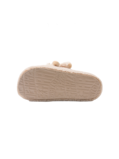 Pluchen slippers met platform en personage