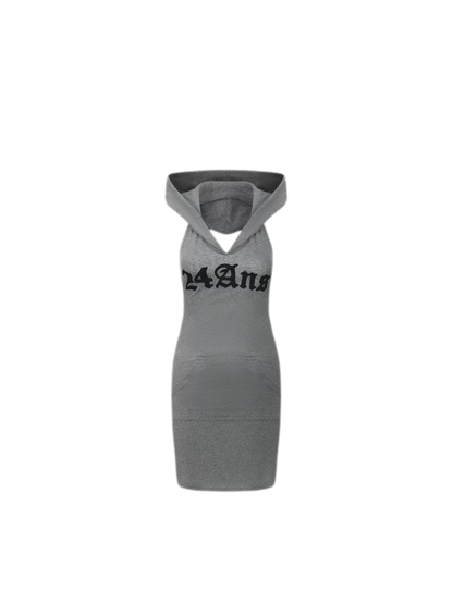 24ANS x UWA Backless Hooded Mini Dress