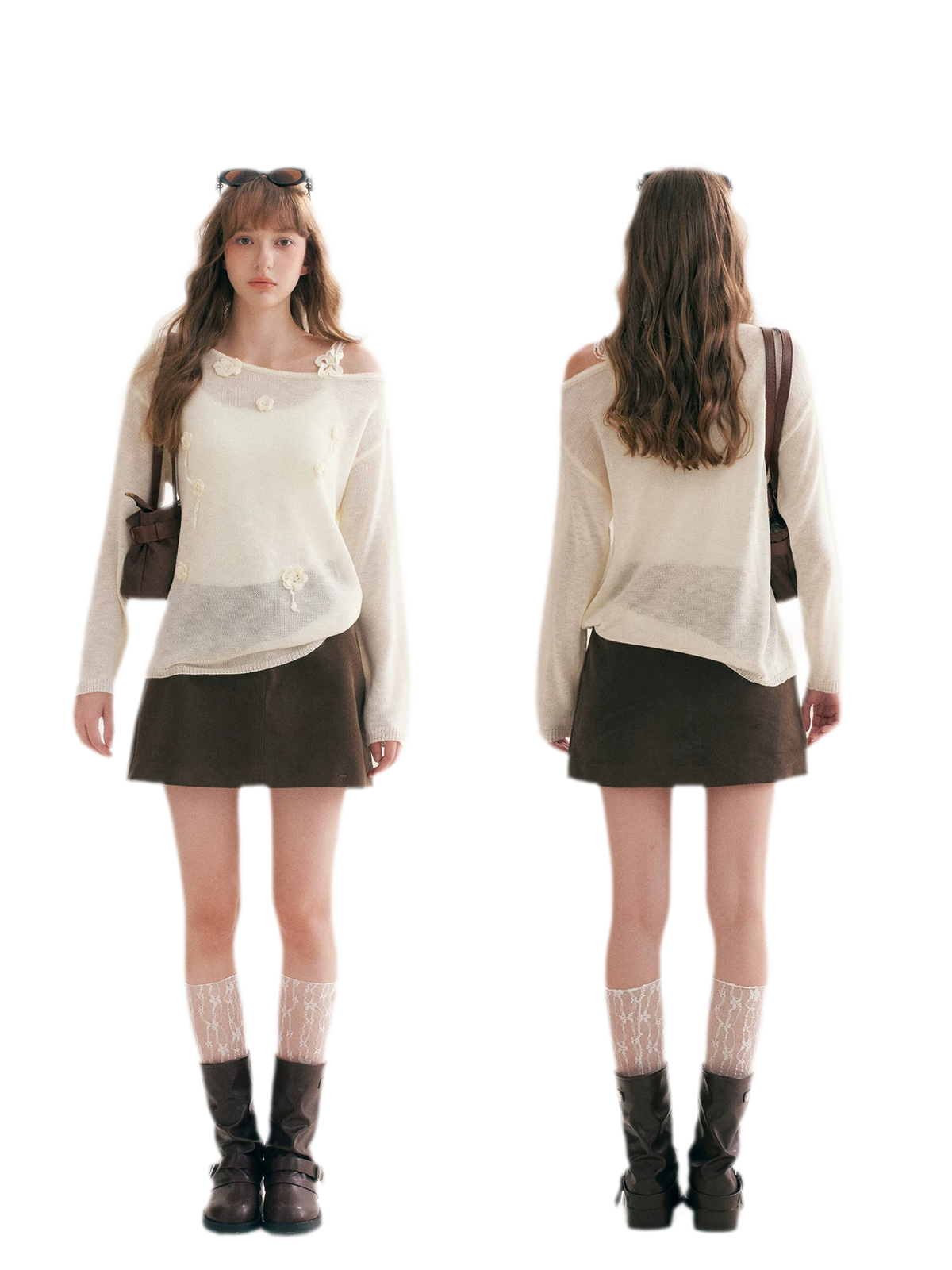 Corduroy High-Waisted A-Line Skirt