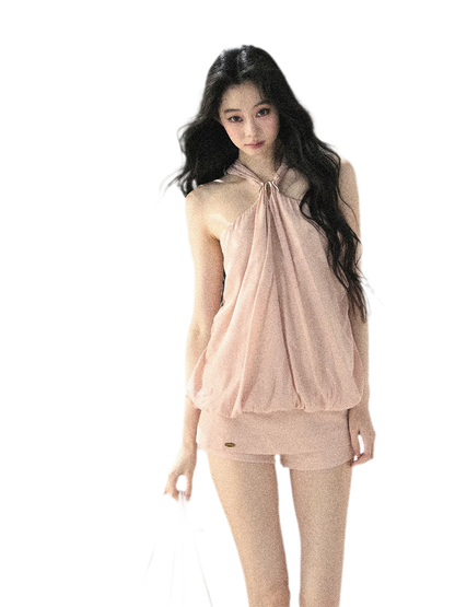 Misty Pink Culotte Set