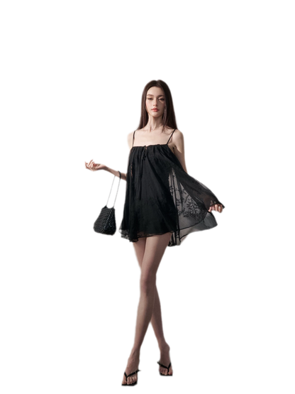 Ruched Tulle Camisole