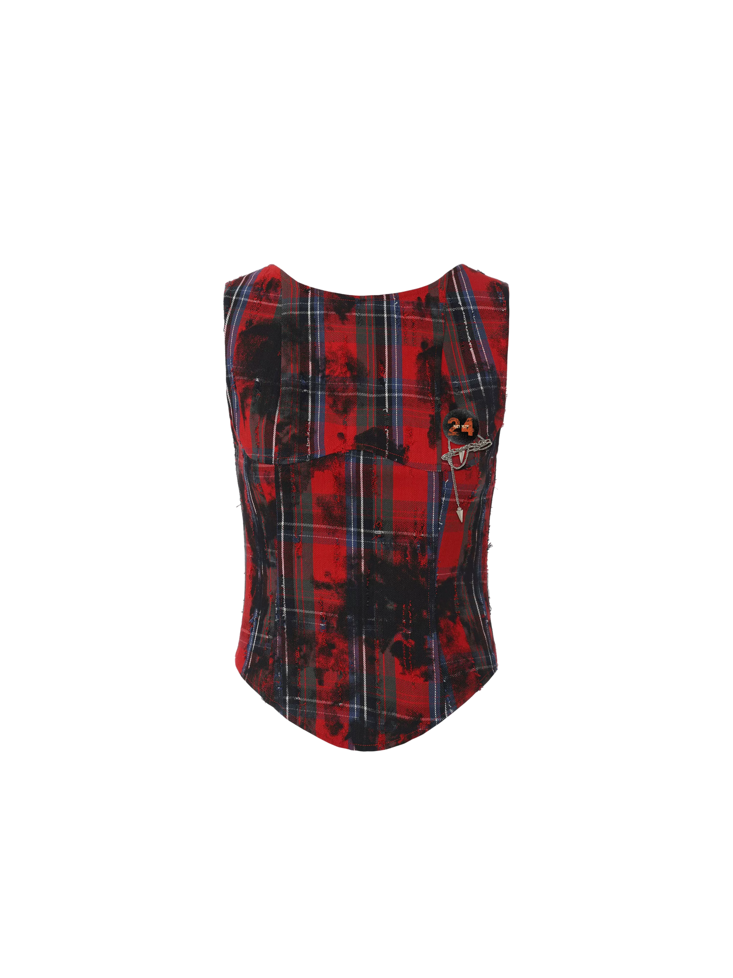 Deconstructed Plaid Two-Piece Set