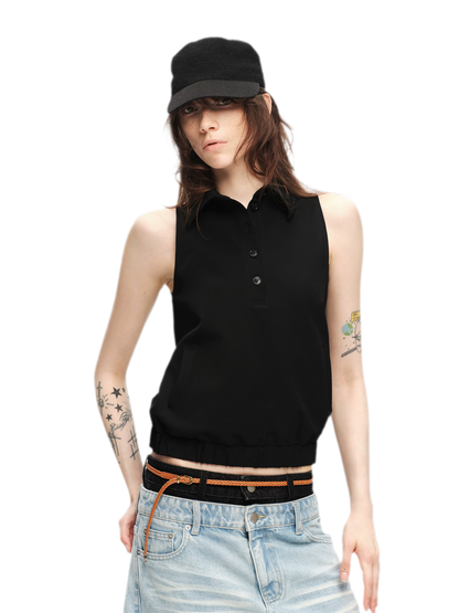 Double-Breasted Cape Vest Coat