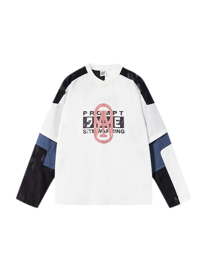 Textured Color-Block Jersey T-Shirt