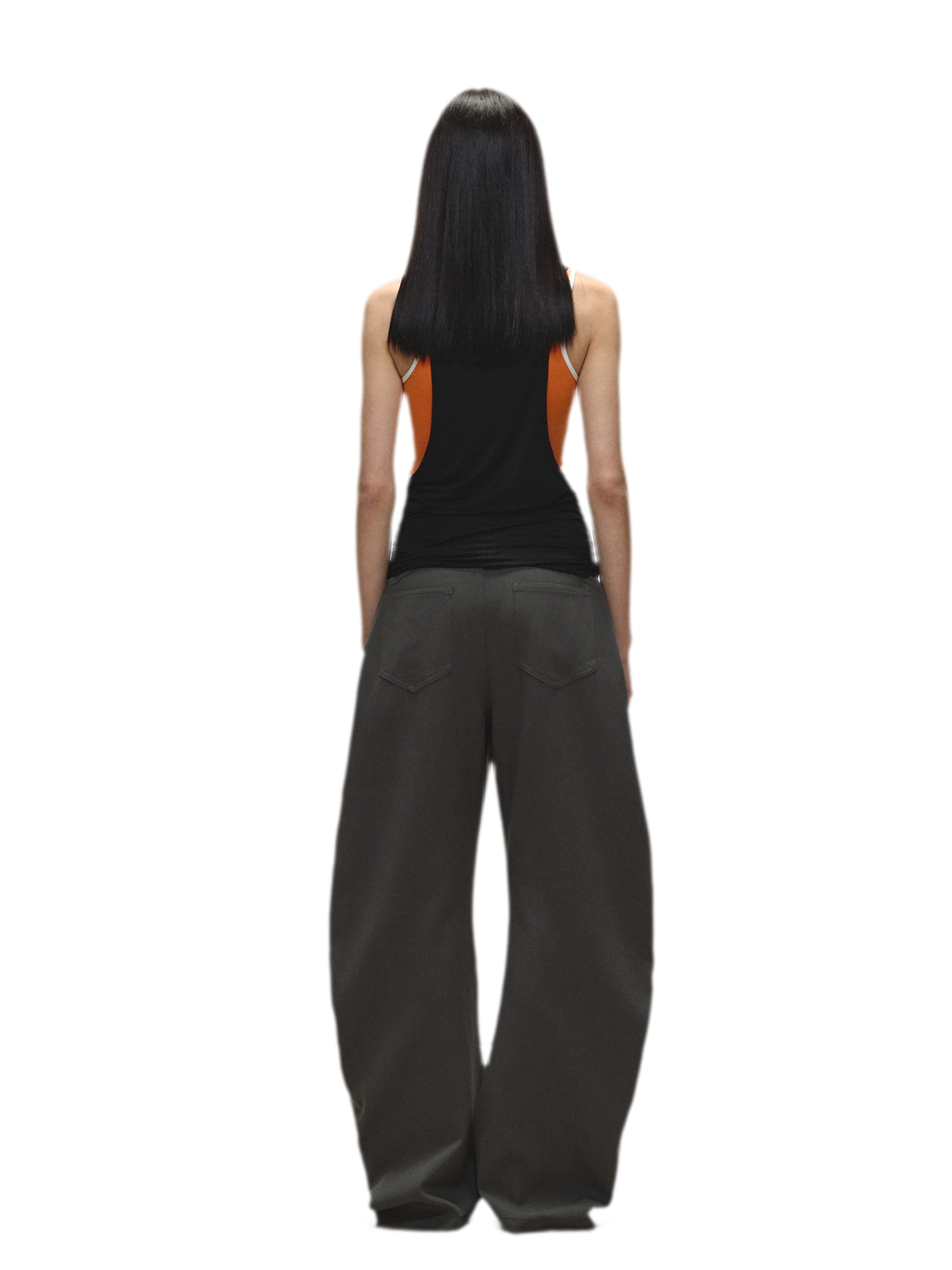 Relaxed Fit Sculpted Wide-Leg Pants