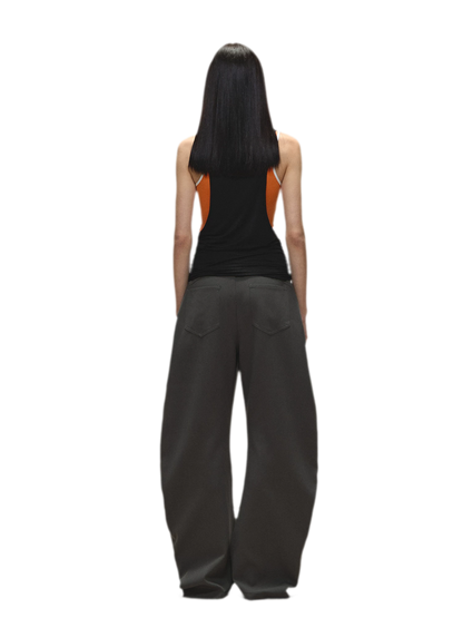 Relaxed Fit Sculpted Wide-Leg Pants