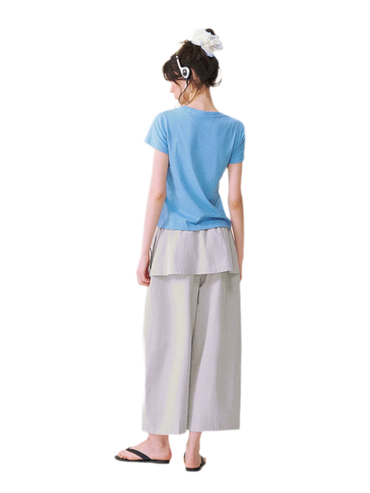 Layered Skirt Balloon Pants
