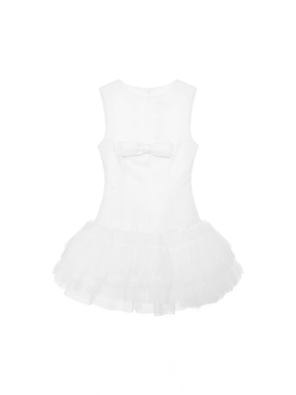 Layered Tulle Bowknot Dress