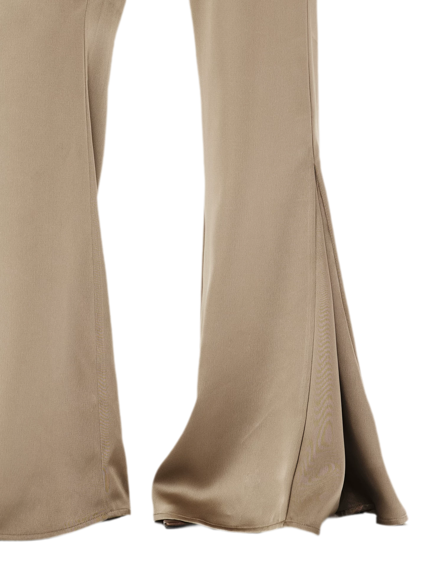 Satin Drape Flared Pants