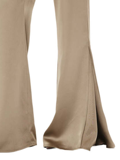 Satin Drape Flared Pants