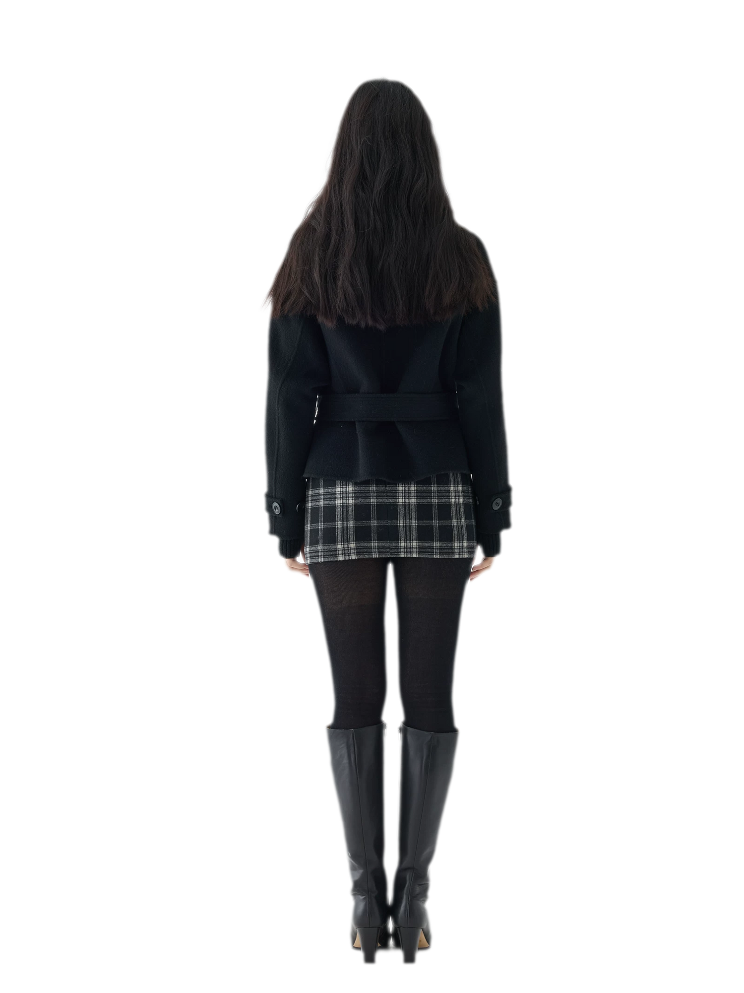 Double-Faced Wool Short Coat