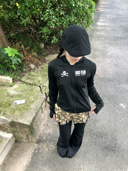 Graphic Hooded Sun Jacket