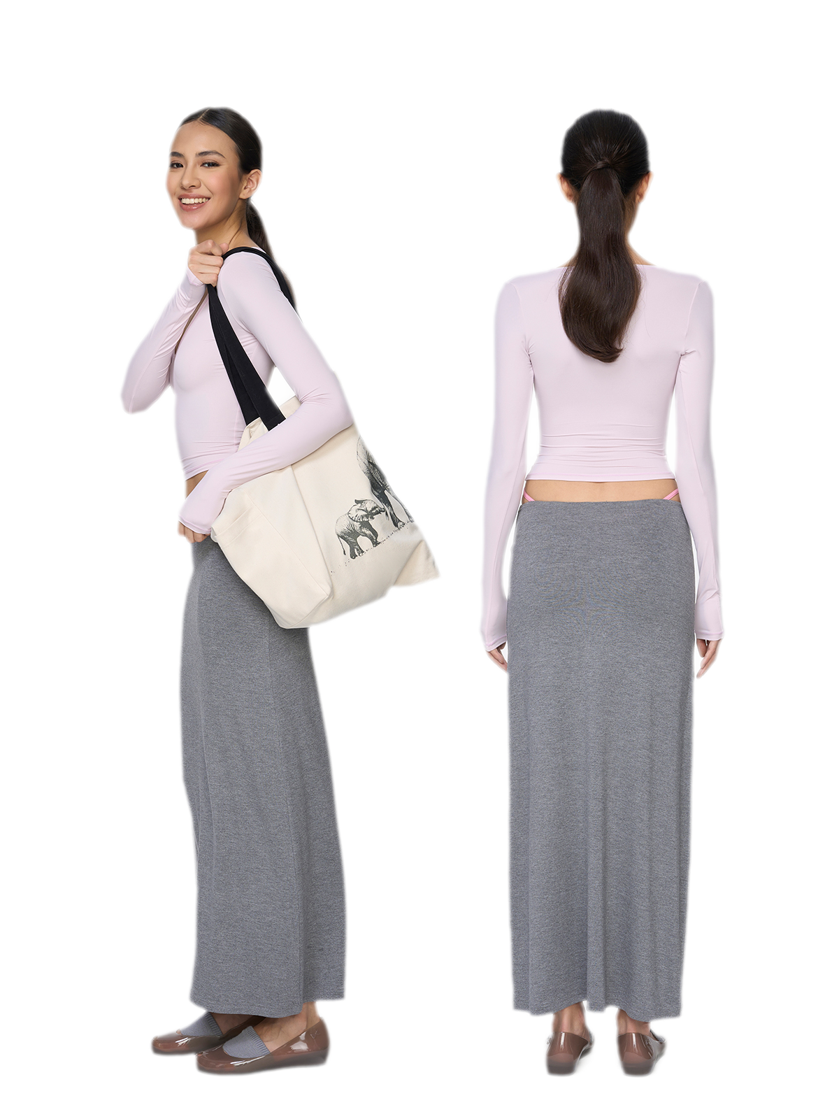 Straight Tube Midi Dress
