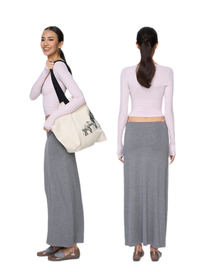 Straight Tube Midi Dress