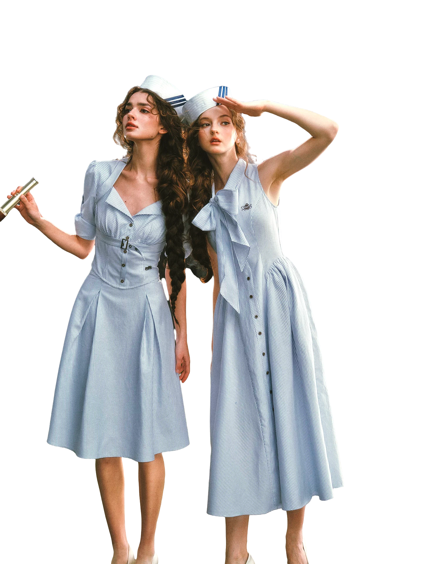 Nautical Lover Blue Stripe Shirt &amp; Skirt Set