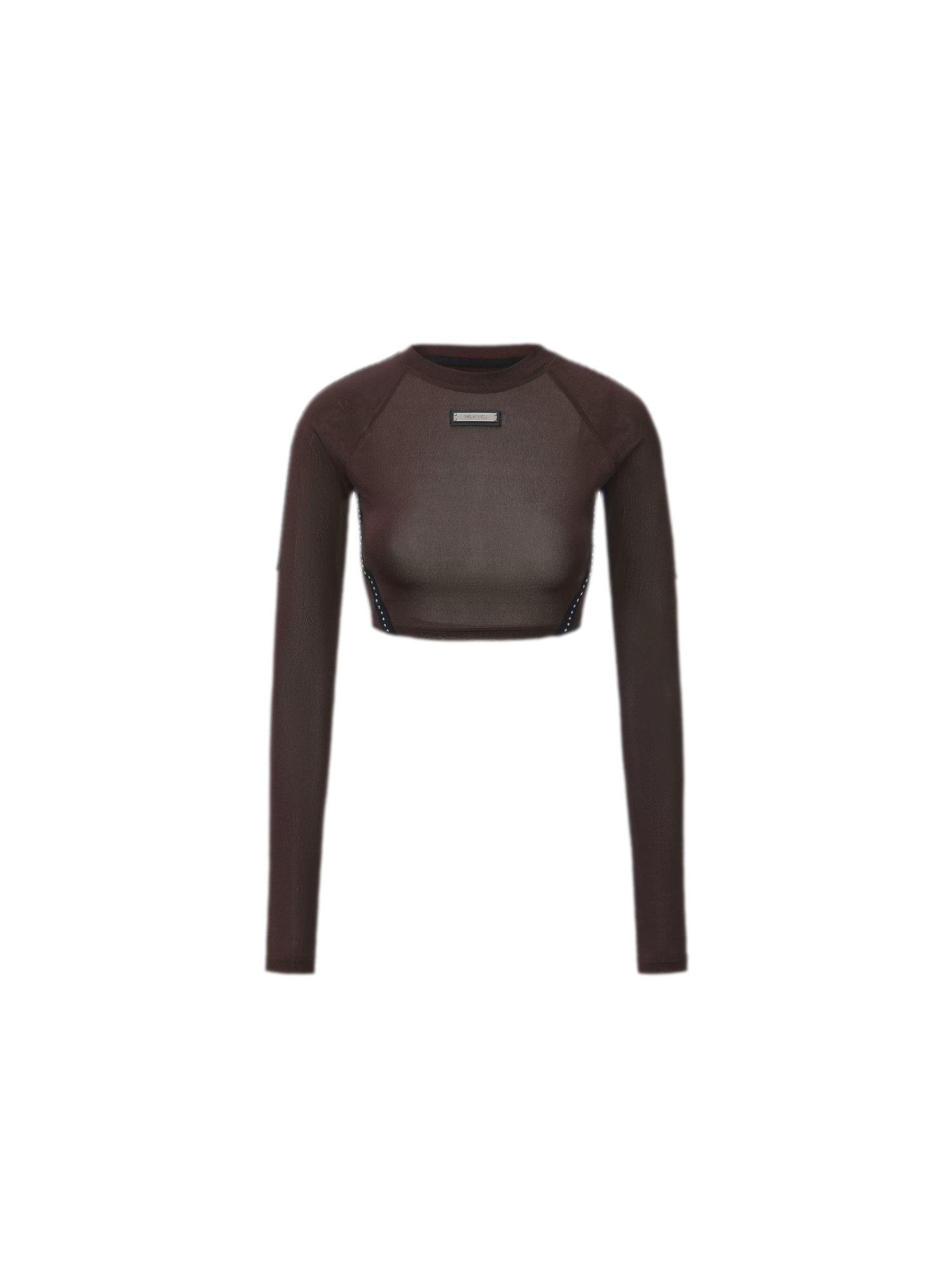 Rivet Cropped Raglan T-Shirt