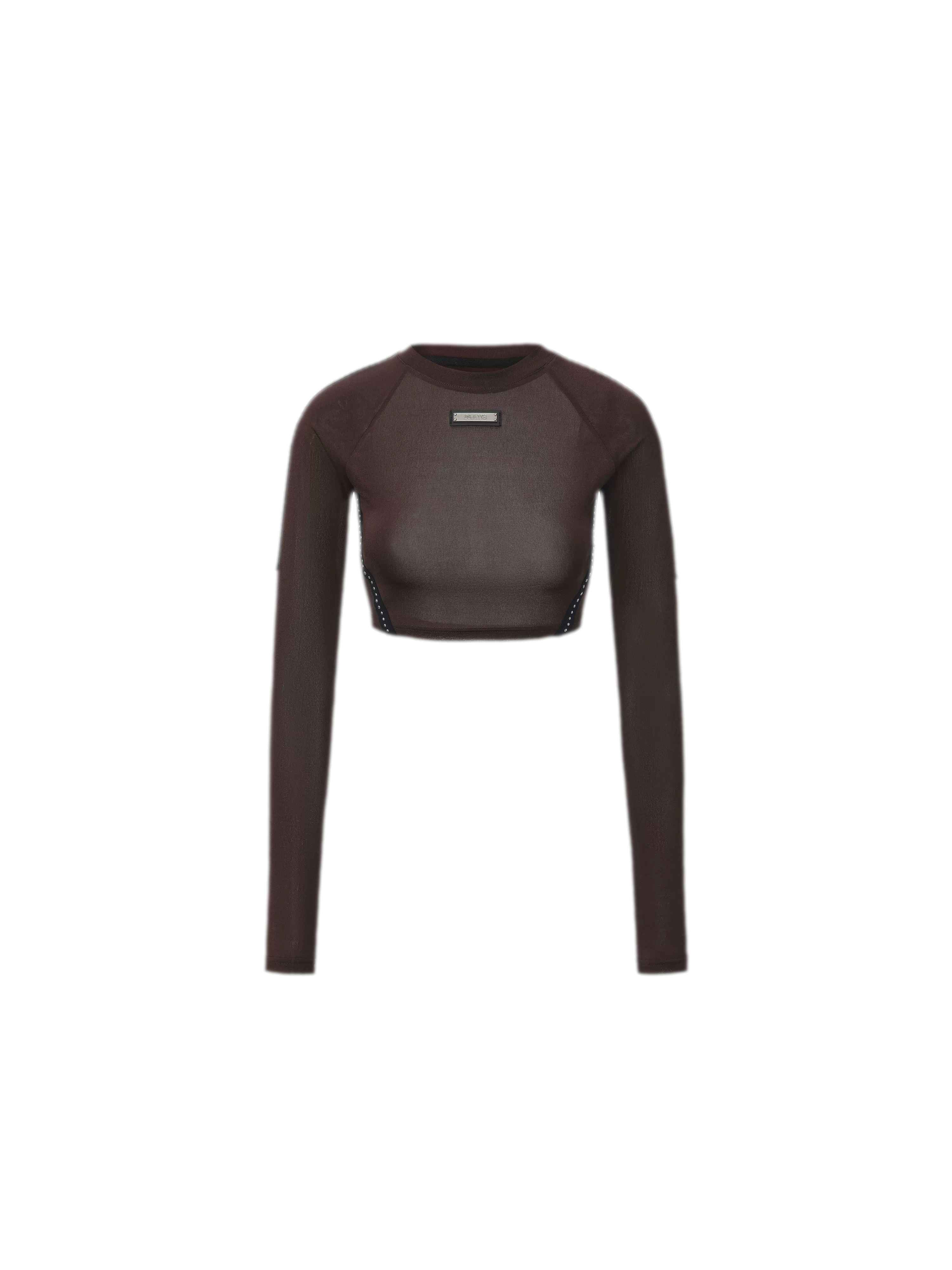 Rivet Cropped Raglan T-Shirt