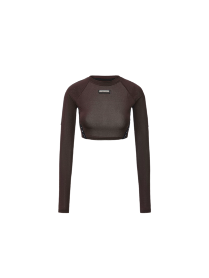 Rivet Cropped Raglan T-Shirt