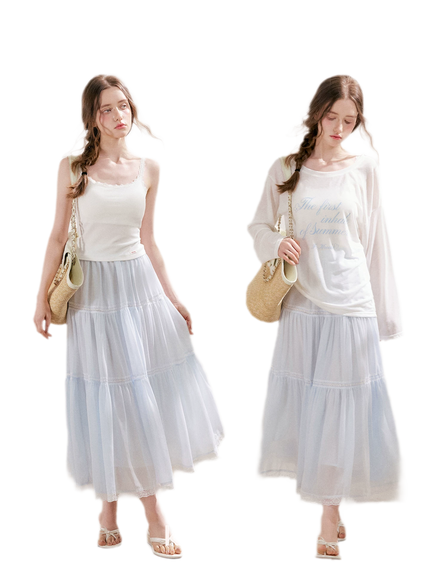 Lace Tiered Skirt