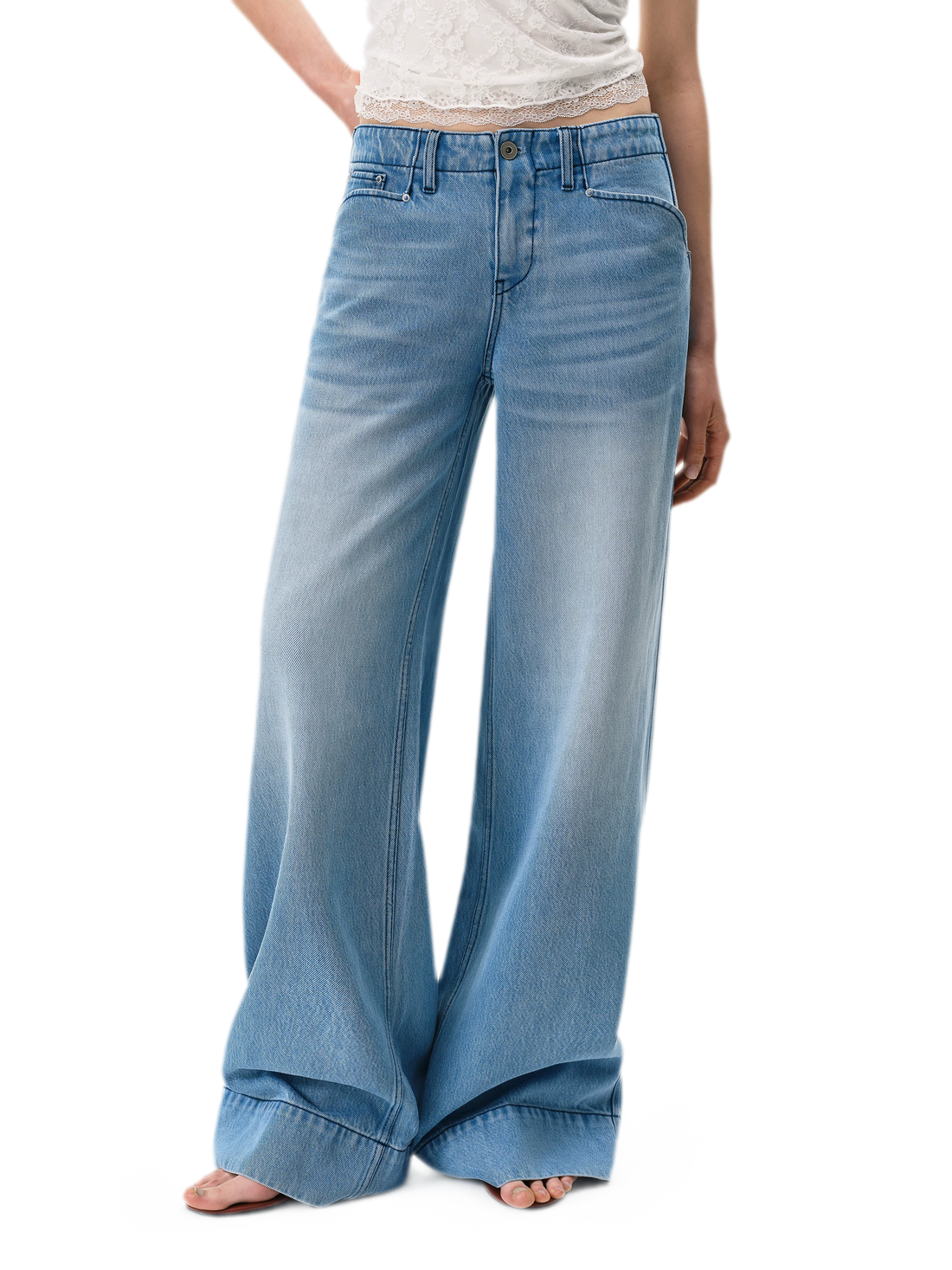 Lyocell Wide-Leg Jeans