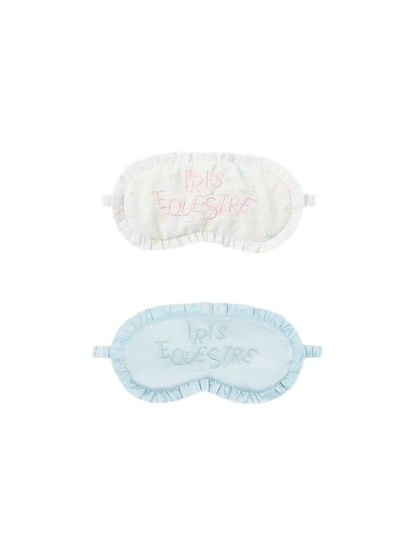 French Ruffle Embroidered Sleep Eye Mask