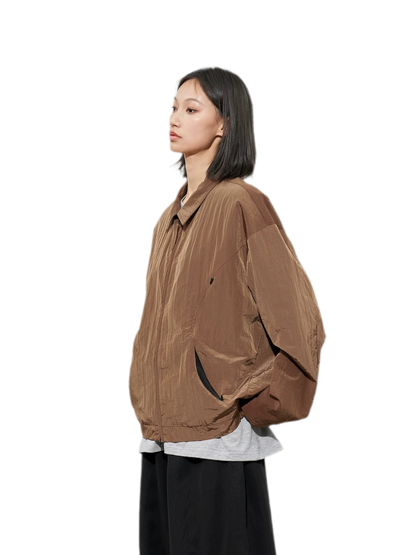 Textured Curved Panel Jacket