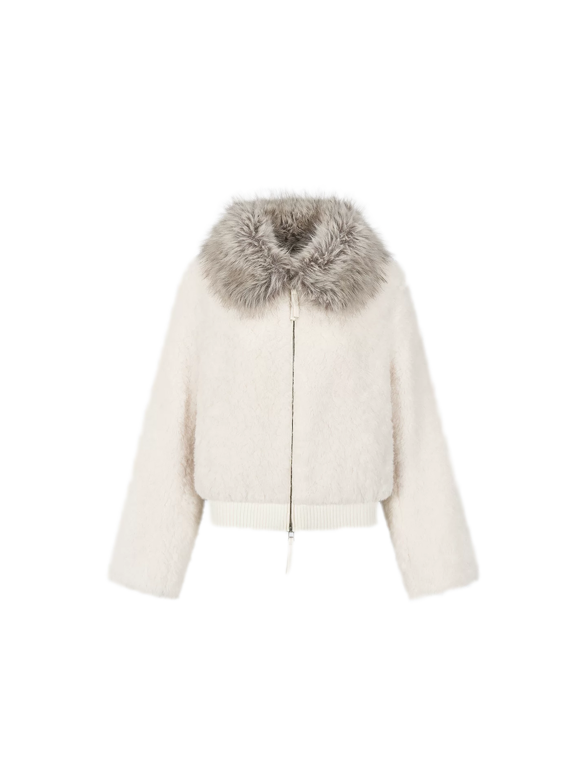 High-Density Cropped Fur Jacket