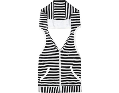 Striped Hooded Vest