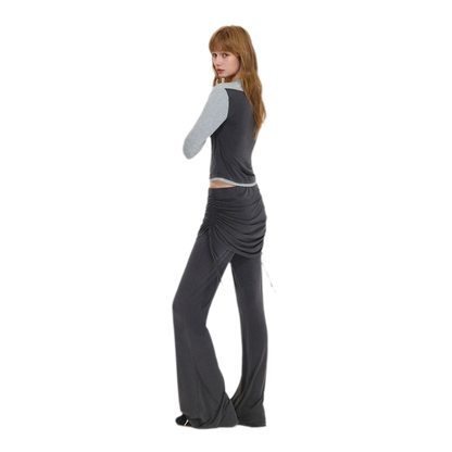 Stretch-Kontrast-Lagenhosen-Set