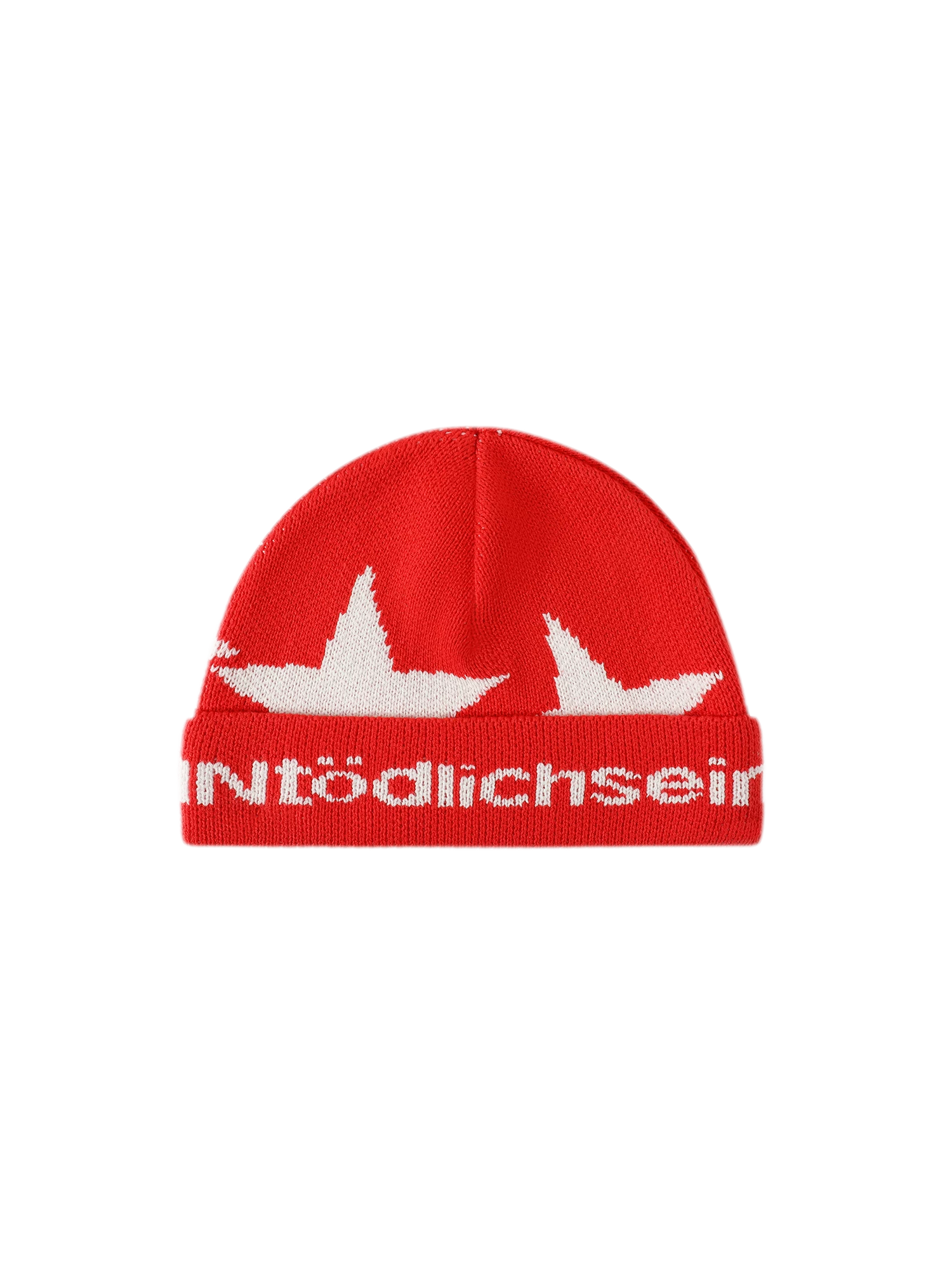 Jacquard Star Folded-Brim Beanie