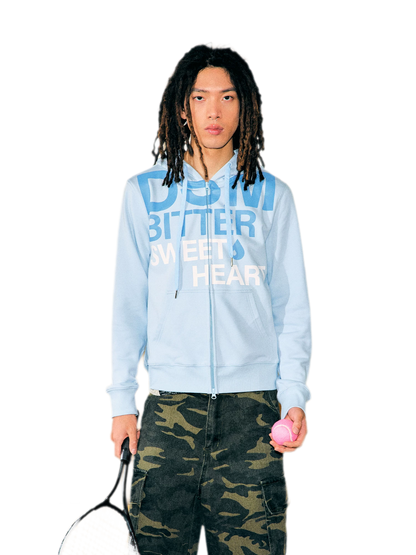 Graphic Logo Fitted Hoodie