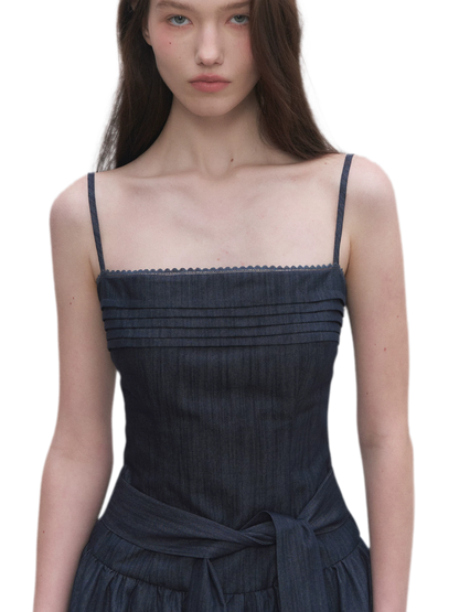 Tie Waist A-Line Dress