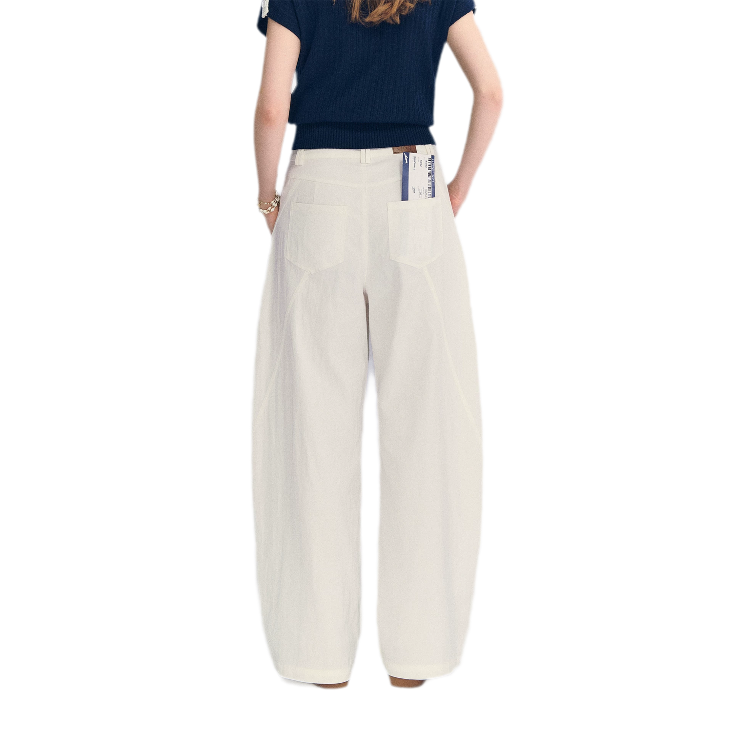 Deconstructed Curved Cargo Pants
