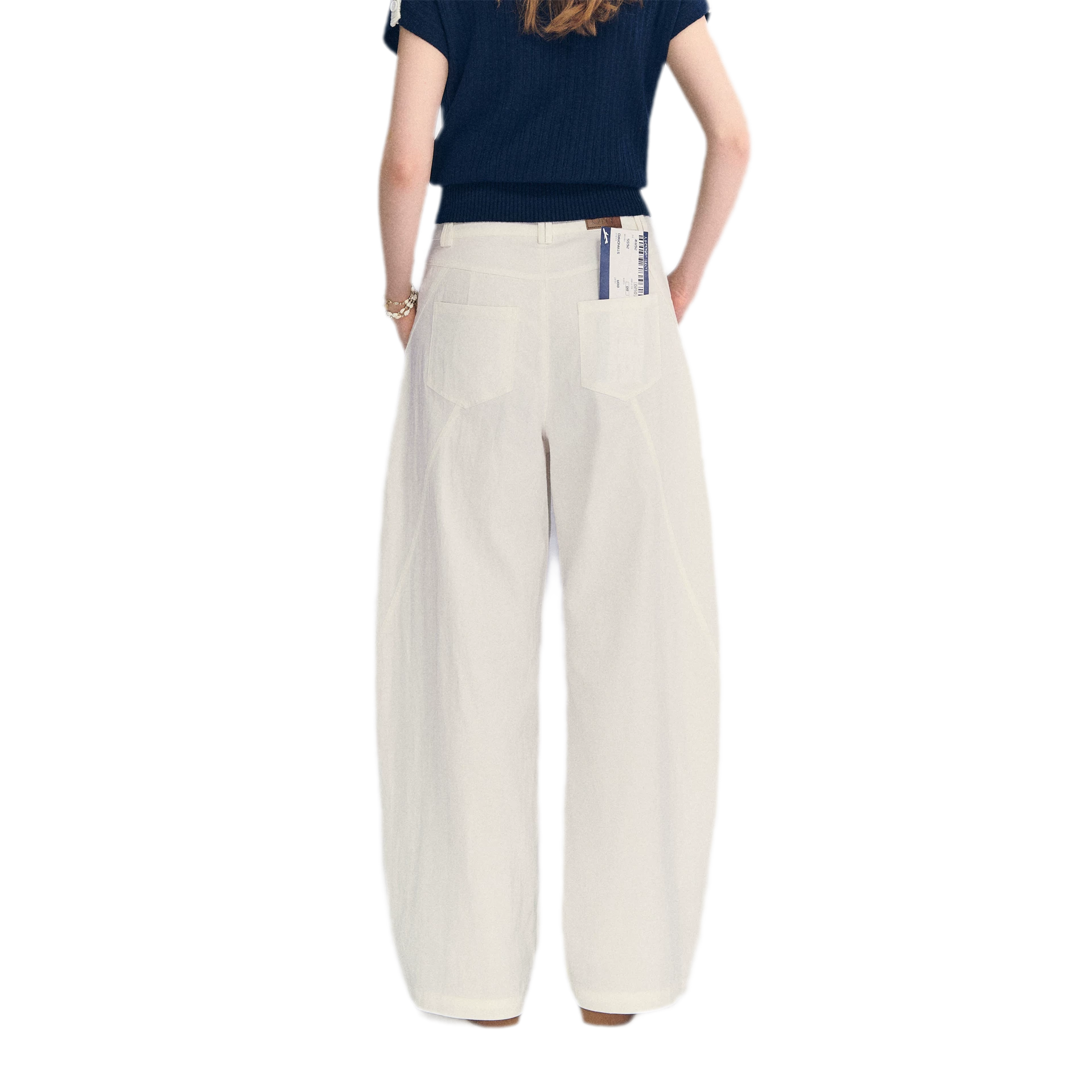Deconstructed Curved Cargo Pants