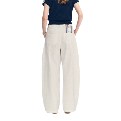 Deconstructed Curved Cargo Pants