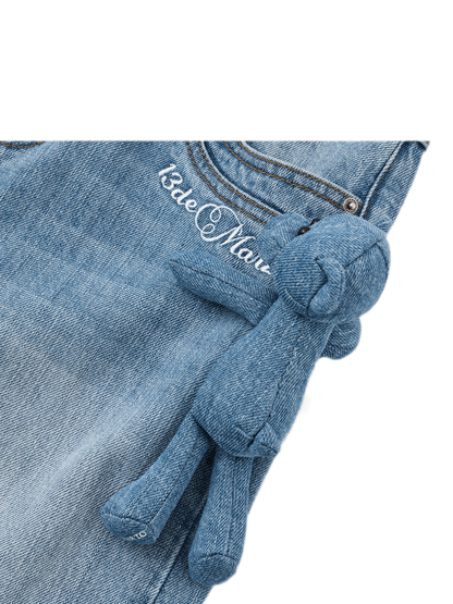 13DE MARZO Mid-Low Waist Straight Jeans – view 5